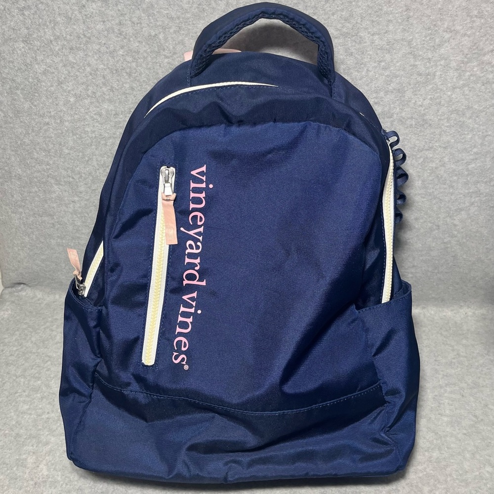 Vineyard Vines x Target Navy Pink Backpack Laptop Pocket Limited Edition